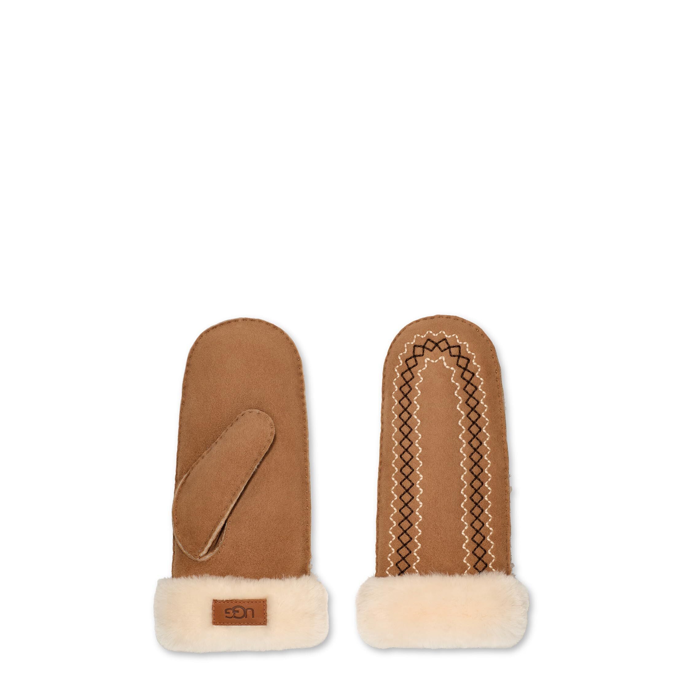 8839 Women's Atherson Embroidered Mitten, Chestnut, Large/Extra Large